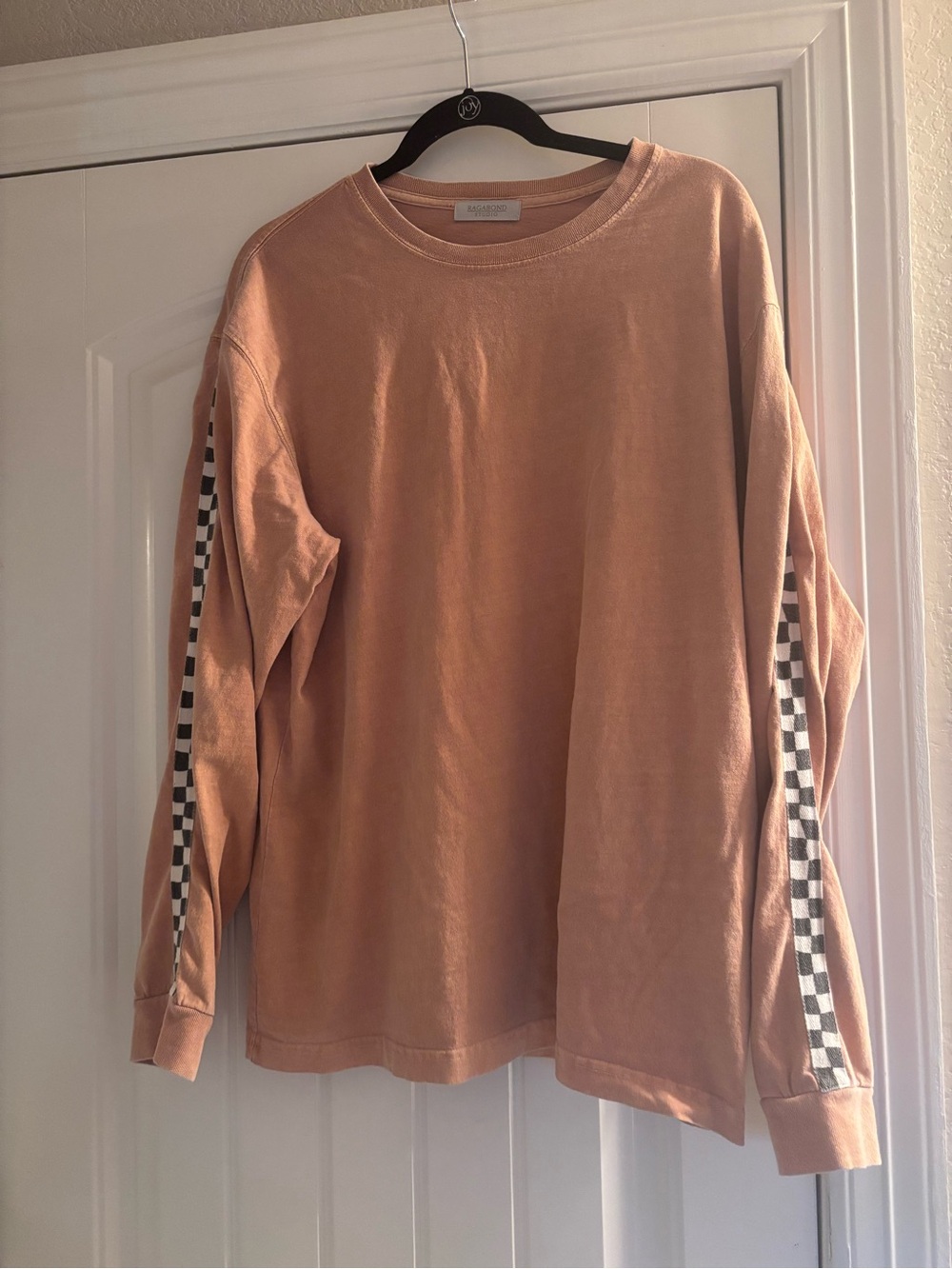 Ragabond studio long sleeve checkered tshirt